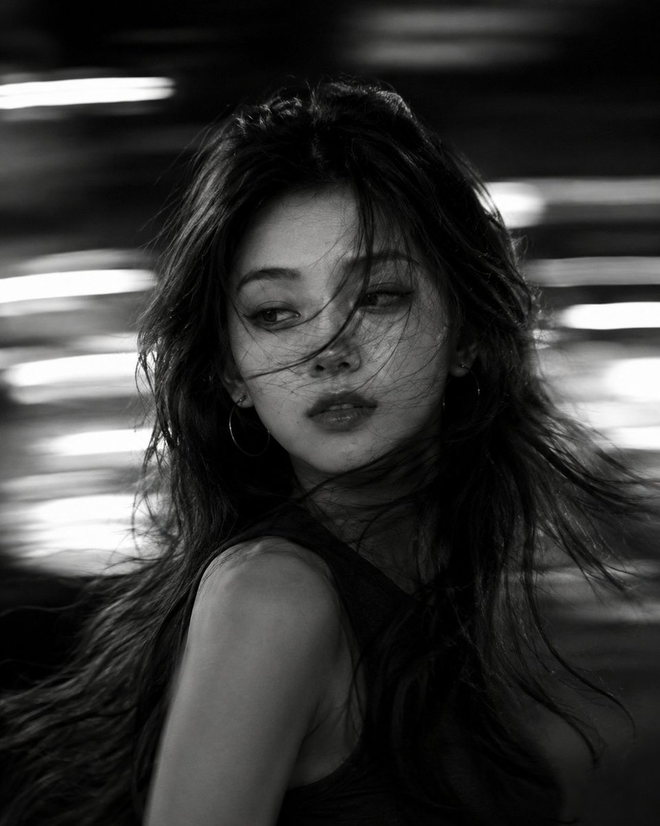 Cinematic B&W Motion Portrait