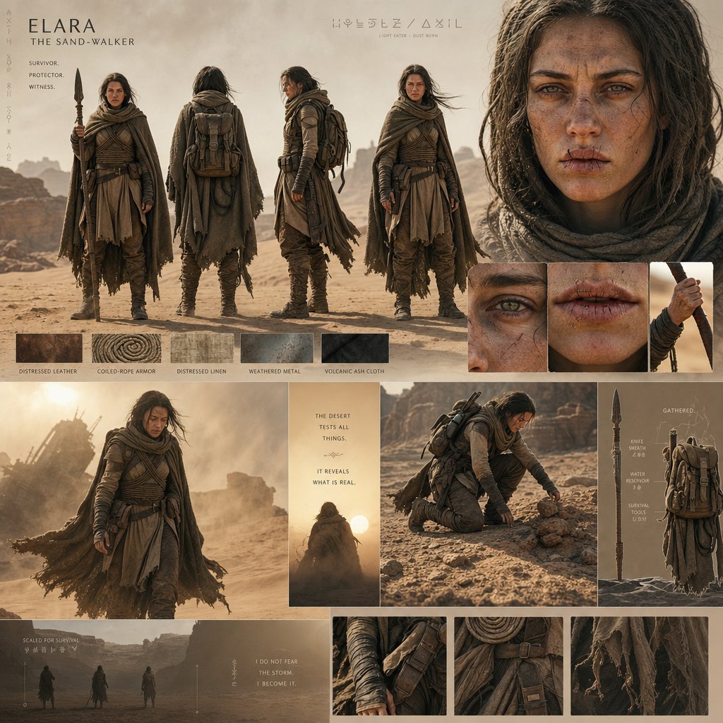 Desert World Cinematic Character Board