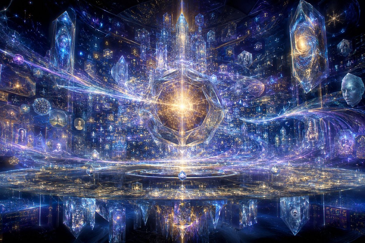 Crystalline AI Essence Cathedral