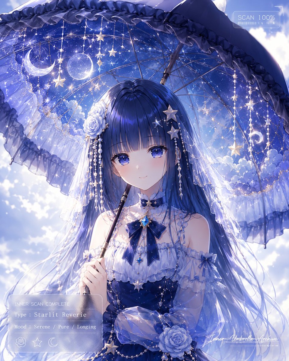 Celestial Anime Umbrella Portrait
