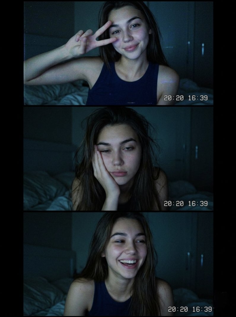 Vintage Webcam Photo Collage