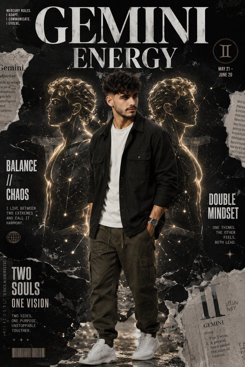 Ultra-Realistic Zodiac Editorial Poster