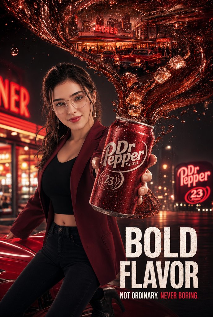 Cinematic Dr Pepper Diner Ad