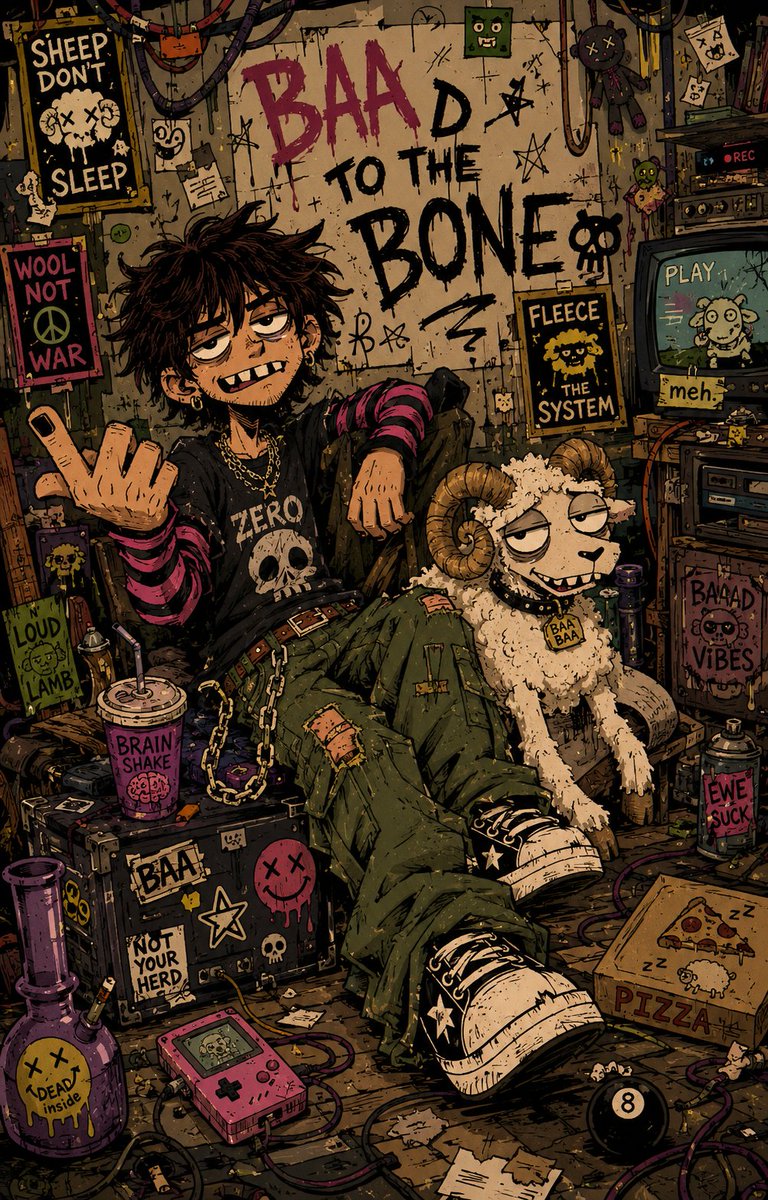 Indie Cartoon Illustration Template