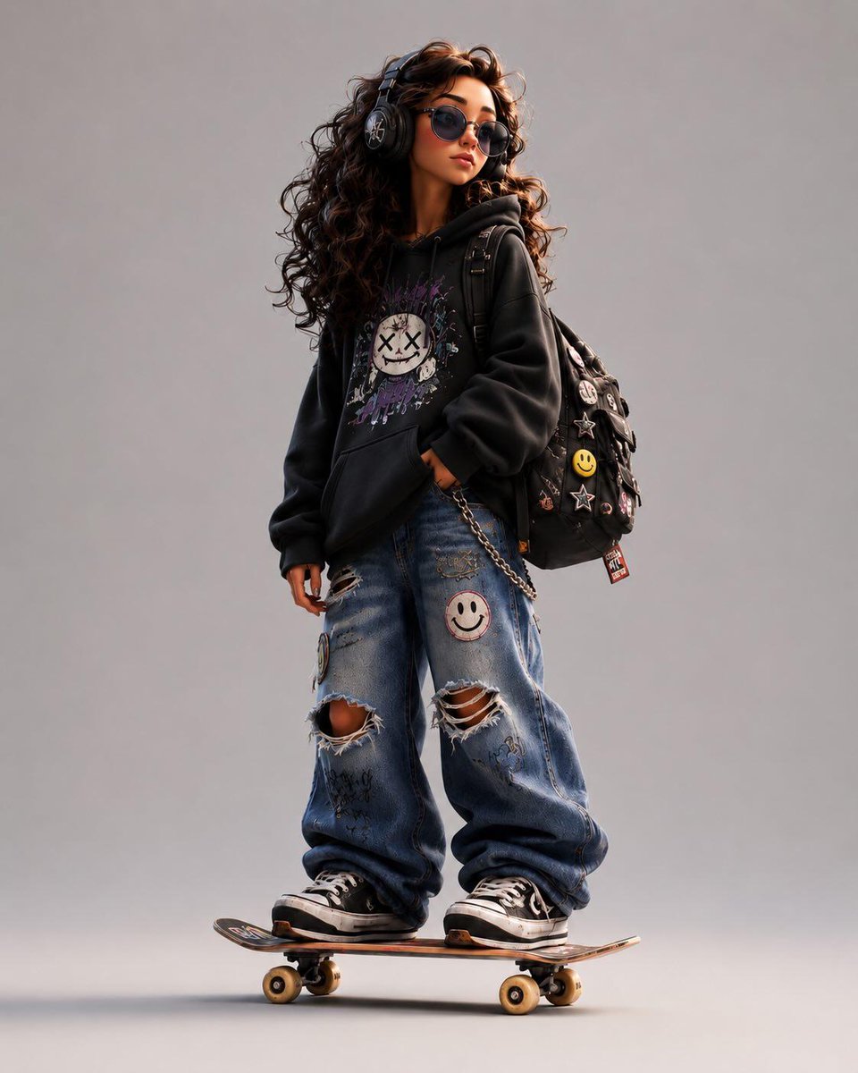 Stylized Urban 3D Skater Character