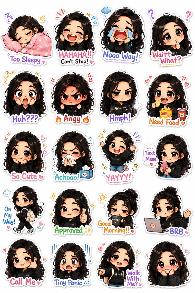 Kawaii Chibi Sticker Pack Creator