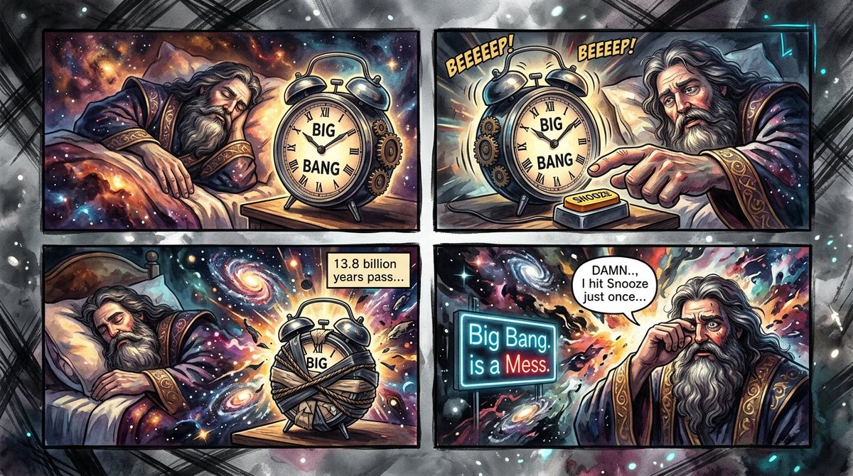 Cosmic Big Bang Snooze Comic