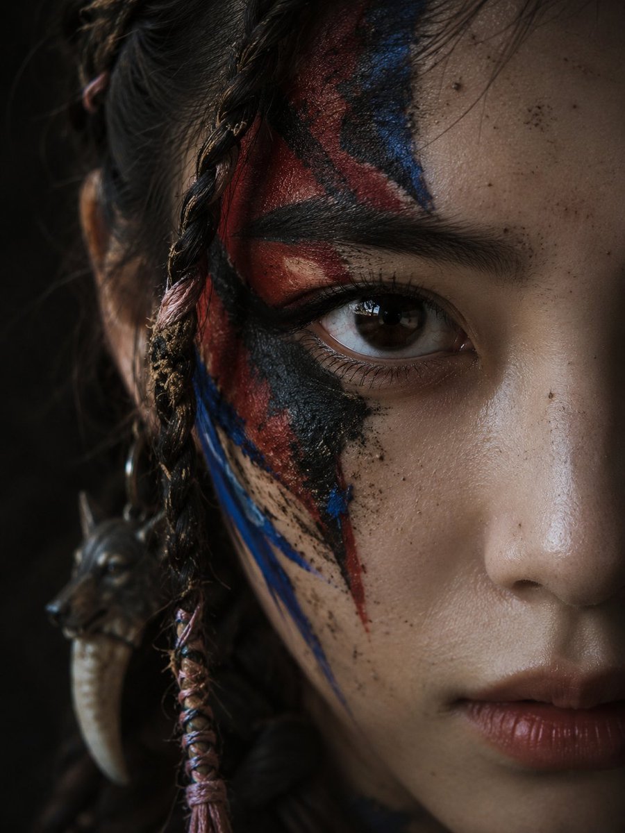 Cinematic Tribal Warrior Portrait