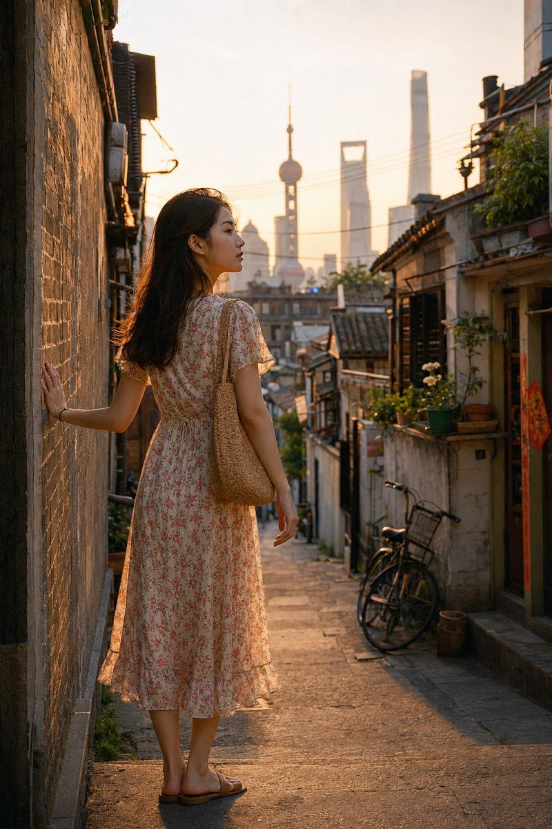 Shanghai Longtang Dusk Portrait
