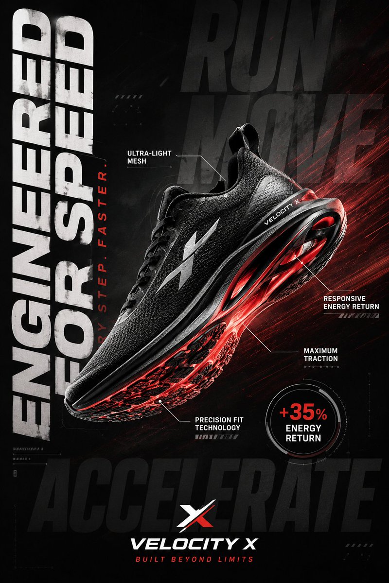 Luxury Sportswear Advertising Poster