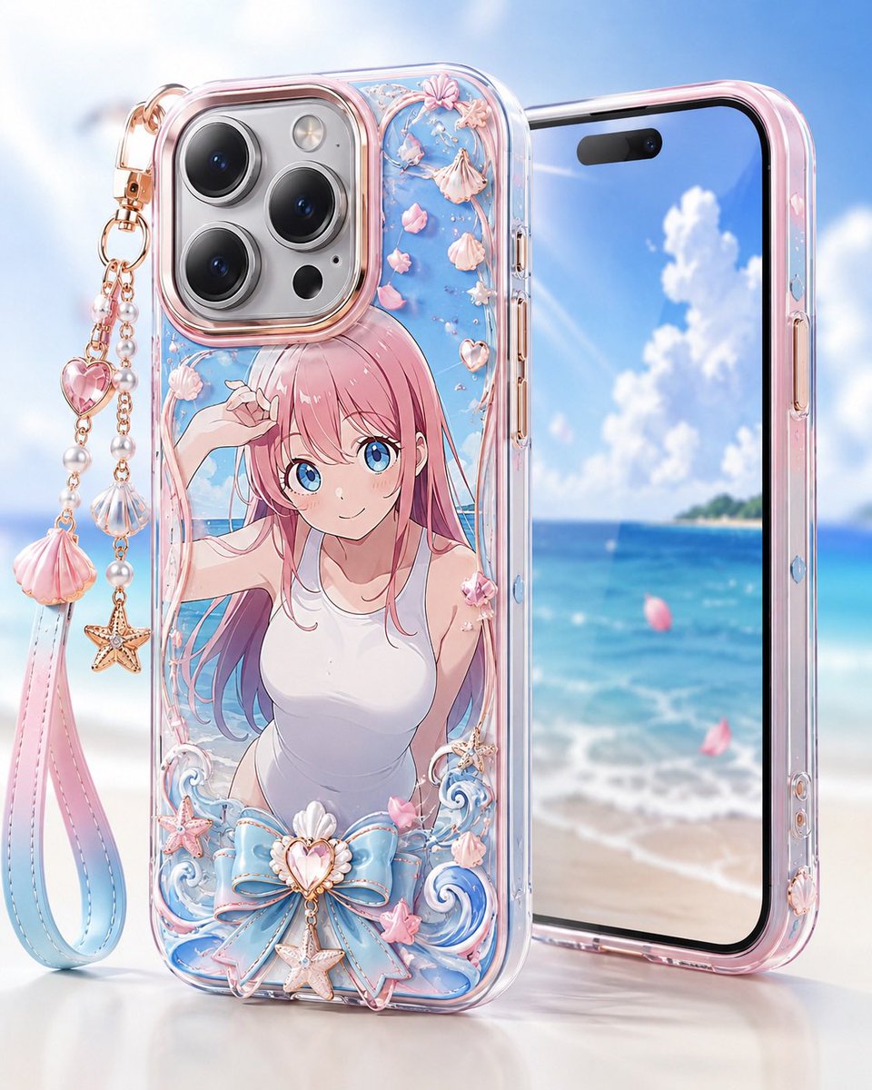 Pastel Anime Beach Phone Case