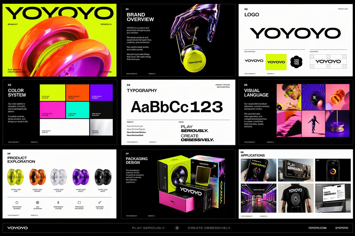 Futuristic Toy Brand Identity Kit