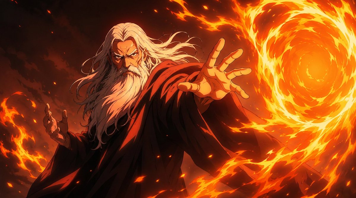 Anime Fire Sorcerer