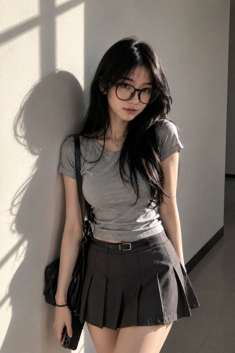 Candid Campus Student Portrait
