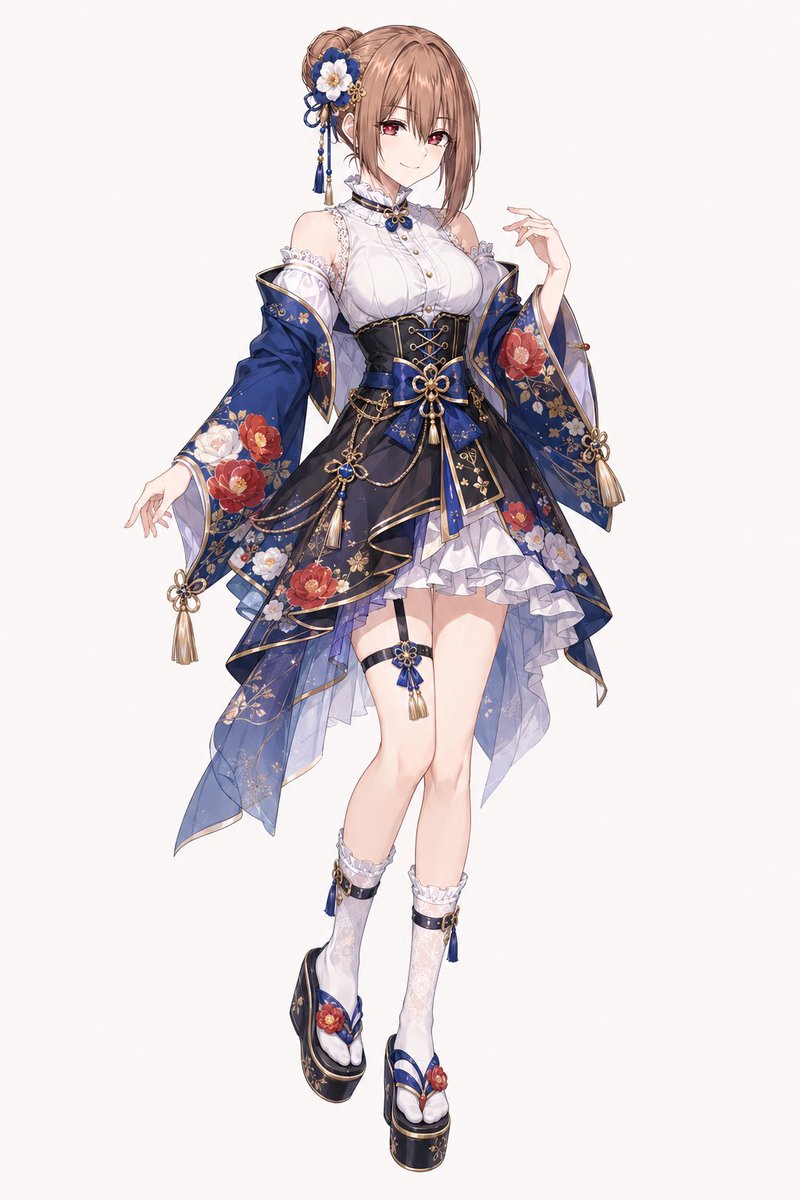 Wa-Modern Floral Idol Dress