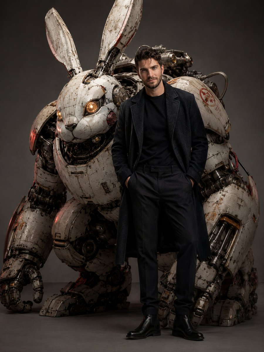 Dieselpunk Mecha Rabbit Companion