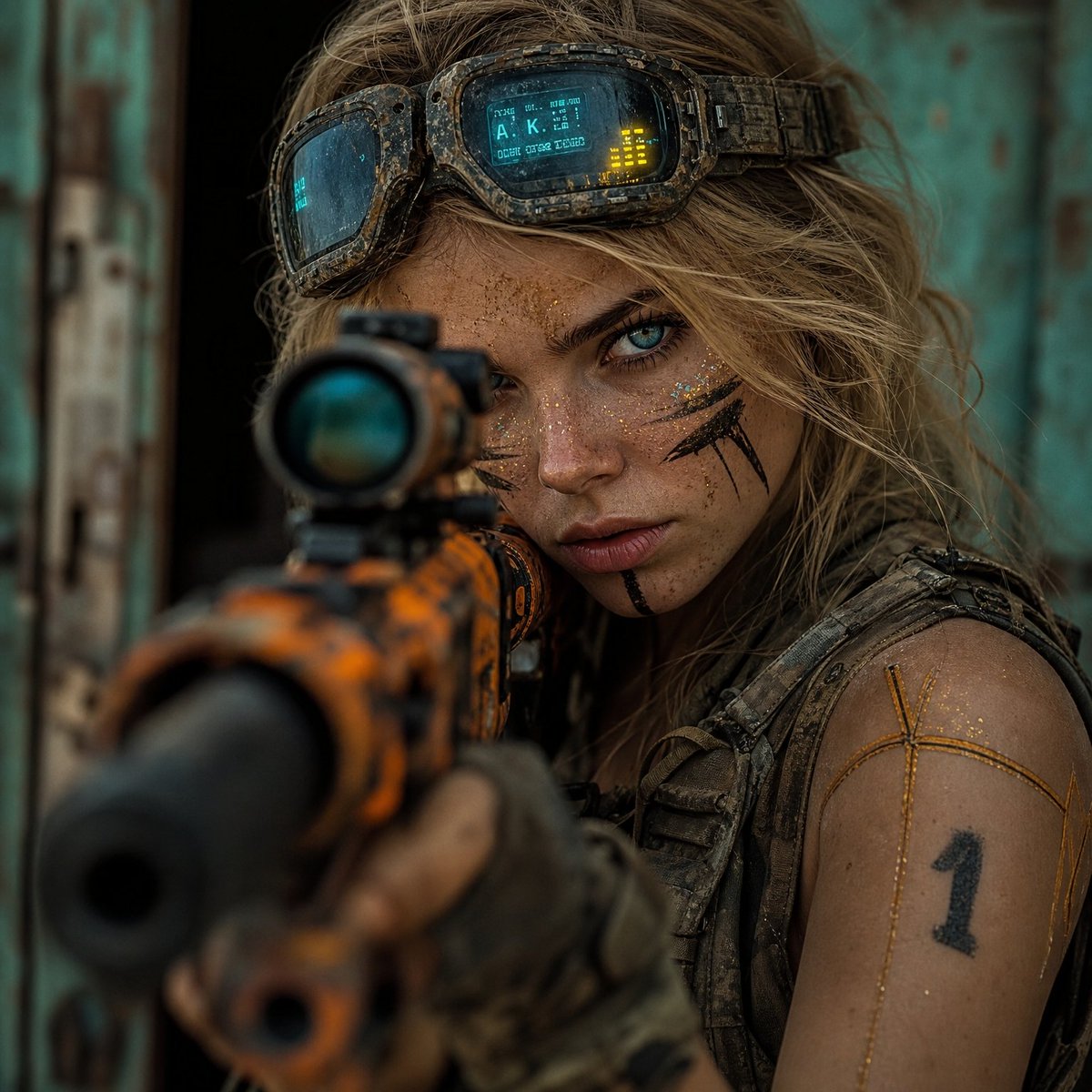 Hyper-Realistic Cinematic Rifle Portrait