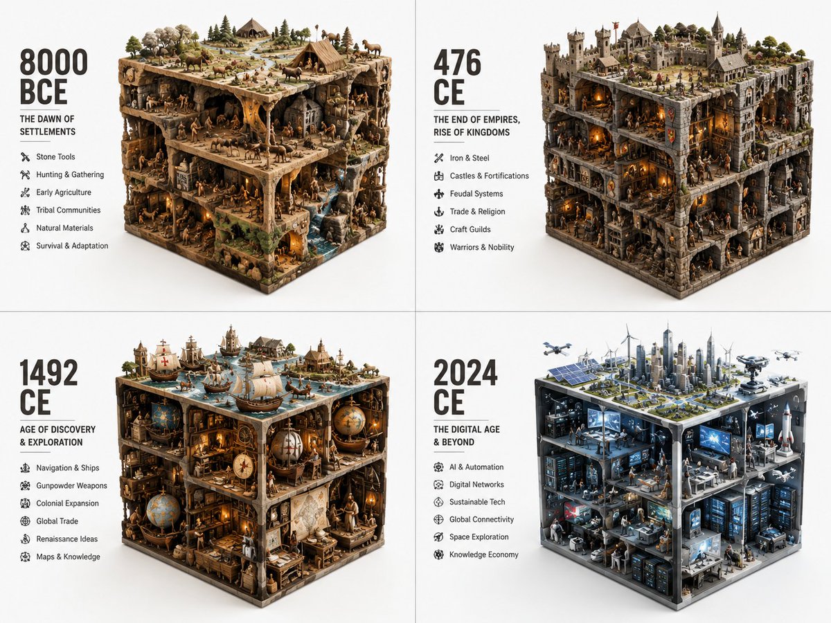 Historical Era Visualization Cube
