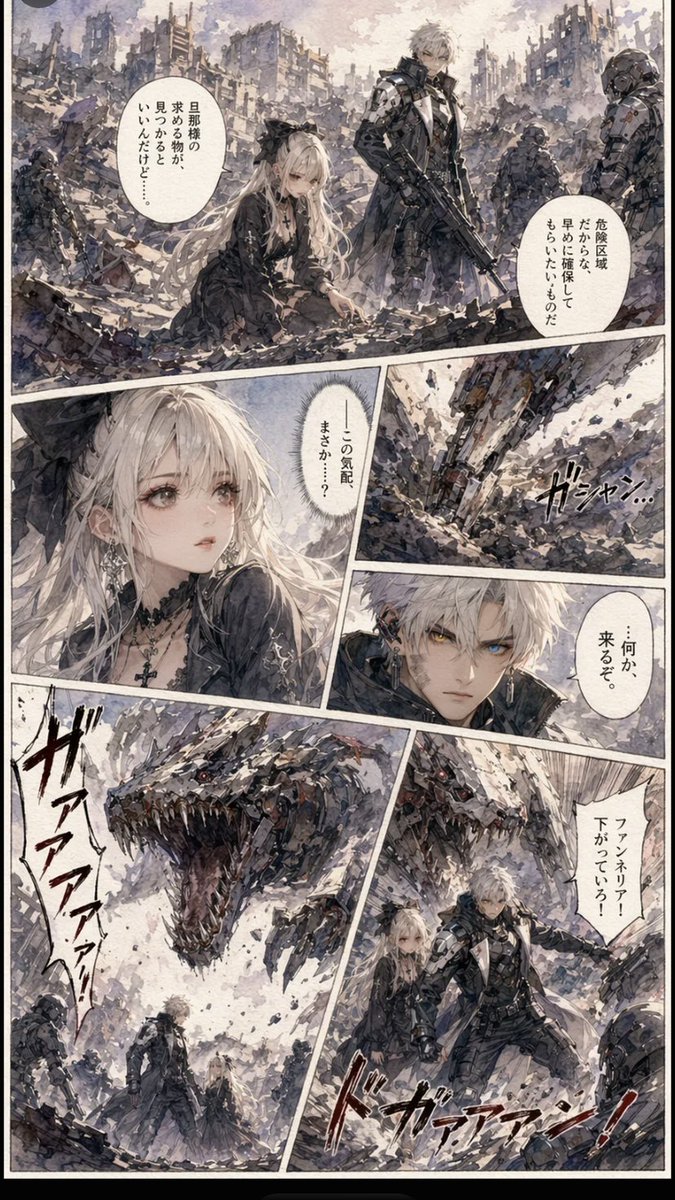 Gritty Sci-Fi Shoujo Manga Page