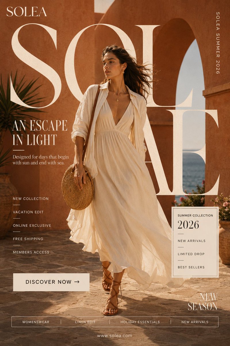 Fashion Campaign Poster Framework