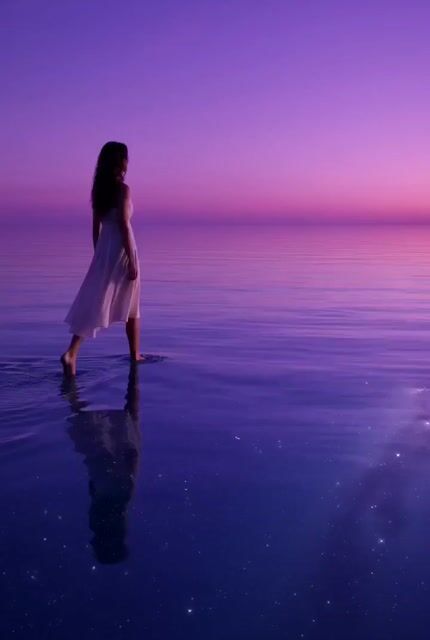 Lonely Traveler on a Glassy Sea Prompt