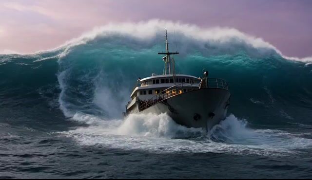 SS Vesper swallowed by a rogue wave