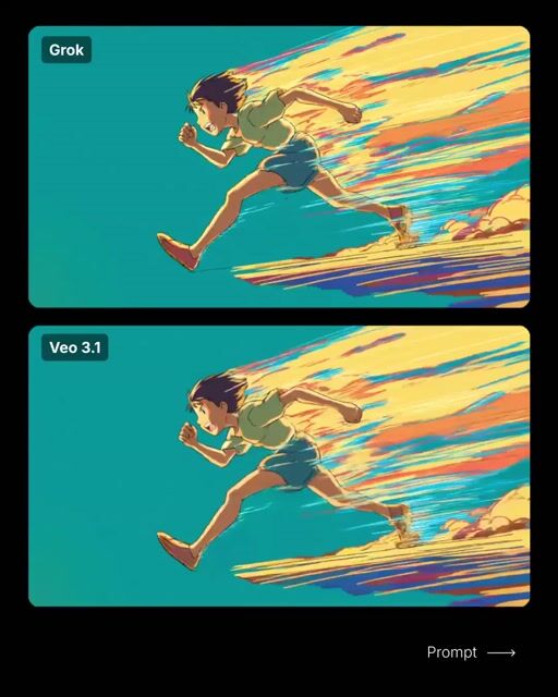 Anime-Style Running Boy Video Prompt