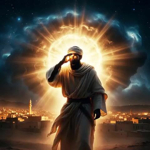 3D rendering of Acts 9:3