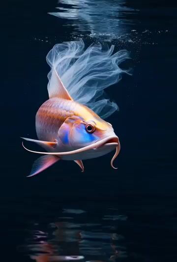 Grok Imagine Prompt: Color-Morphing Ornamental Fish