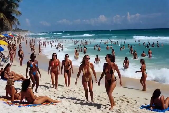 Beach Vacation Scene Generation