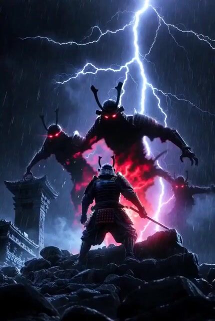 Samurai horror video prompt