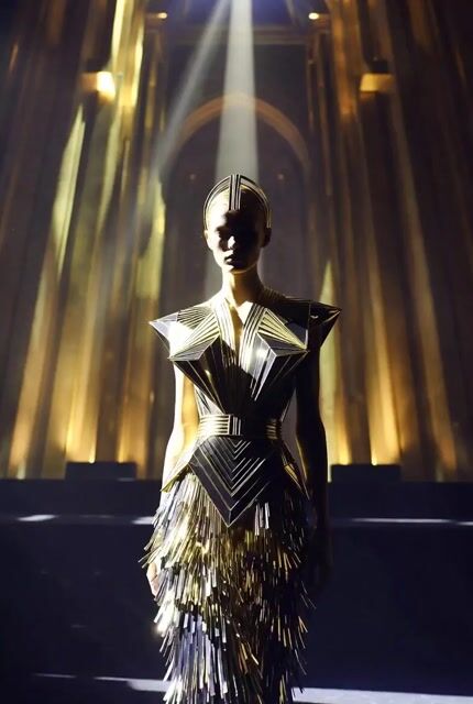 Art Deco Hall Runway Fashion Video