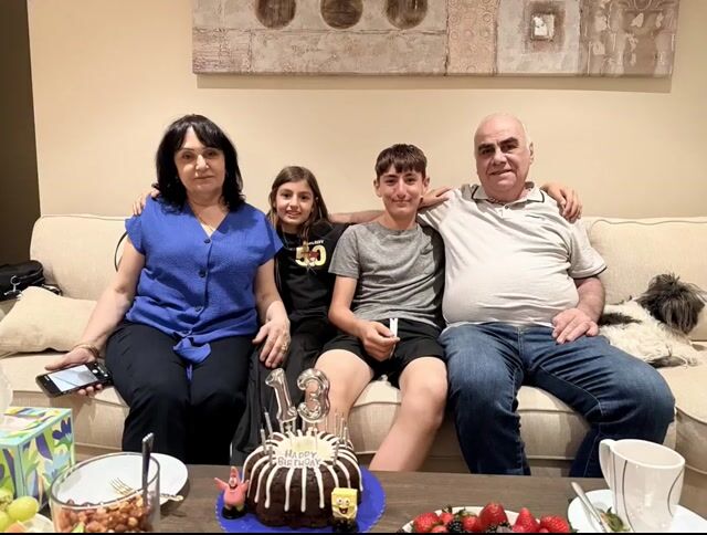 Surreal birthday scene with time manipulation video