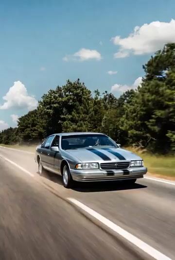 1996 silver Impala Super Sport riding video