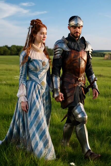 Elizabethan Woman and Knight Video Prompt