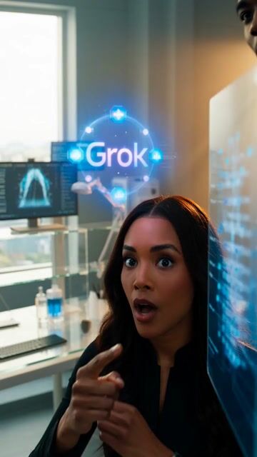 Grok Imagine Prompt: Dynamic cinematic close-up of xAI engineering team