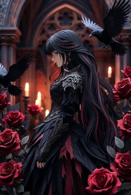 Gothic Paper Cut Queen