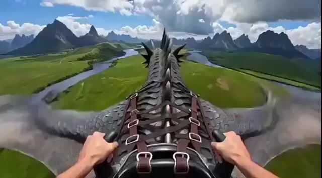Cinematic First-Person Dragon Flight