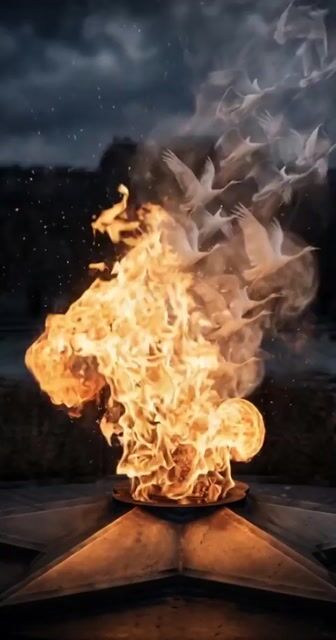 Golden Flames and Spectral Birds
