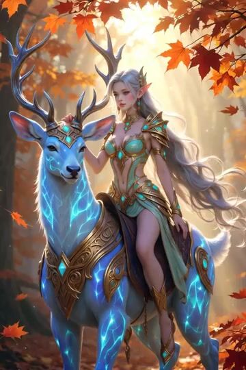 Cyber-Fantasy Elf Queen Transformation