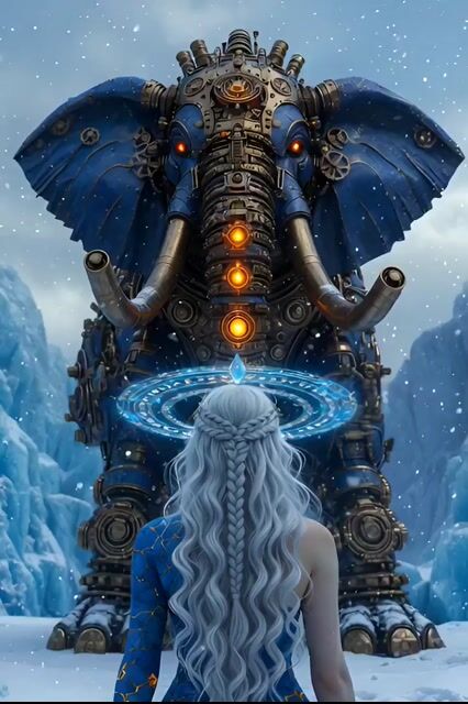 Steampunk Elephant Guardian Awakening