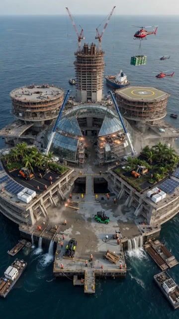 Aerial City Construction Transformation