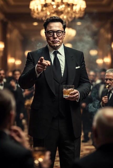 Elon Musk Gala Scene