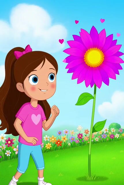 Whimsical Dancing Flower and World View