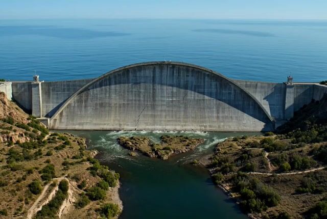 Concrete Dam Collapse Sequence