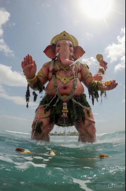 Ganesha Ocean POV Video