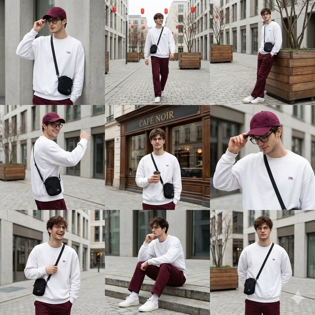 64K DSLR Urban Fashion Photoshoot Collage