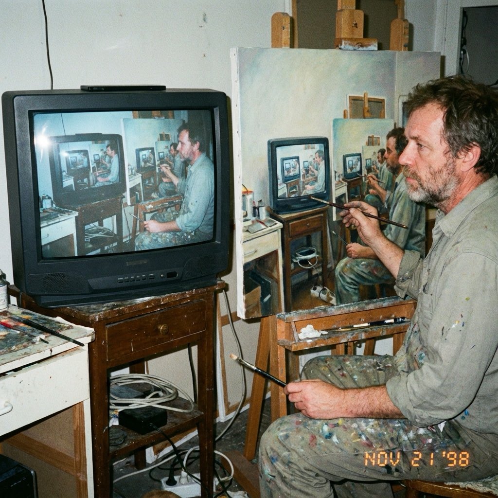Recursive Painting Photograph Prompt