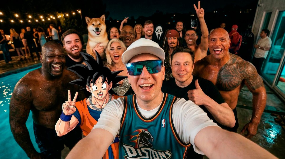 Celebrity Pool Party Photo Prompt