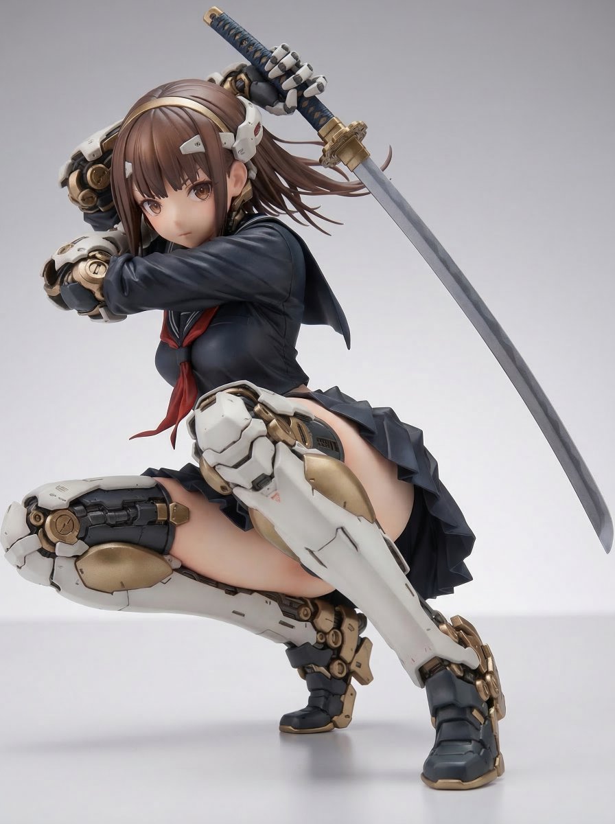 Samurai Mecha Girl Figure